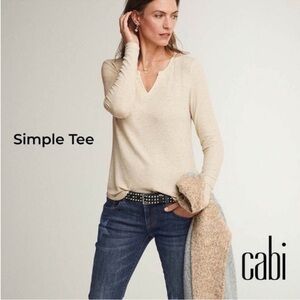 Excellent condition Cabi simple tee.  Worn 2-3 times.  So soft!
